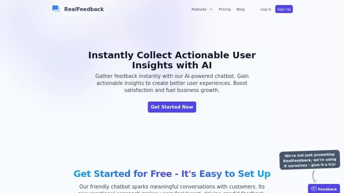 RealFeedback — бесплатная нейросеть   для маркетинга. Бесплатная версия с ограниченным функционалом, есть платные тарифы.