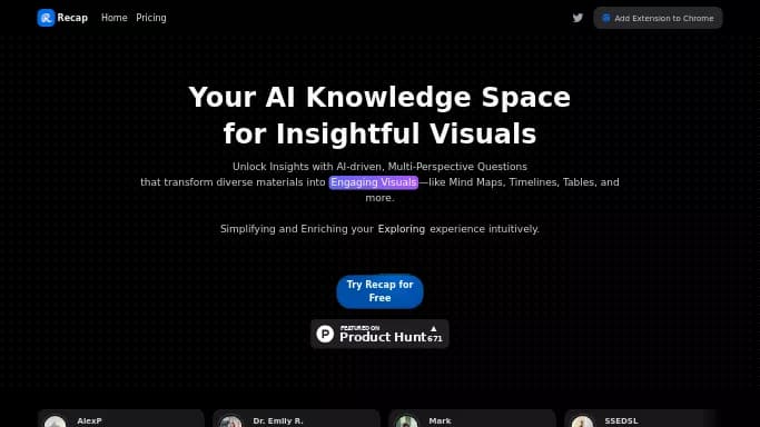 Recap — бесплатная нейросеть   для суммаризации текста,  для повышения продуктивности,  для помощи в образовании. Бесплатная версия с ограниченным функционалом, есть платные тарифы.