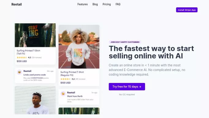 Reetail AI — бесплатная нейросеть   для маркетинга,  для no Code/Low Code разработки,  для дизайна. Бесплатная версия с ограниченным функционалом, есть платные тарифы.