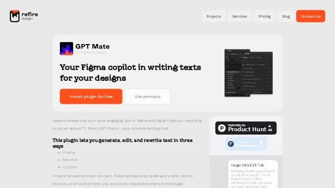 GPT Mate — платная нейросеть   для копирайтинга,  для написания текста. Бесплатная версия с ограниченным функционалом, есть платные тарифы.