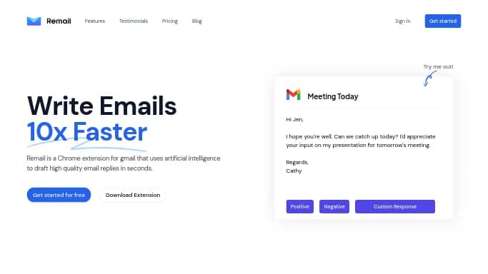 Remail AI — бесплатная нейросеть   для работы с электронной почтой. Бесплатная версия с ограниченным функционалом, есть платные тарифы.