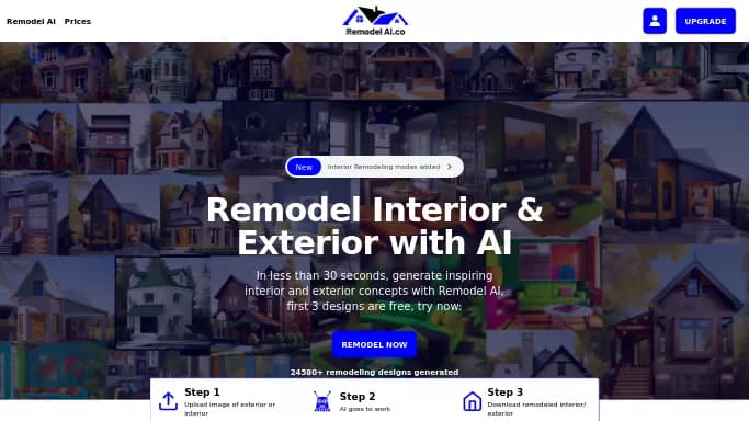 Remodel AI — платная нейросеть   для дизайна. Бесплатная версия с ограниченным функционалом, есть платные тарифы.