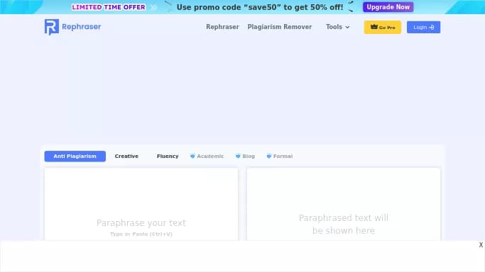 Rephraser.co — бесплатная нейросеть   для копирайтинга. Бесплатная версия с ограниченным функционалом, есть платные тарифы.
