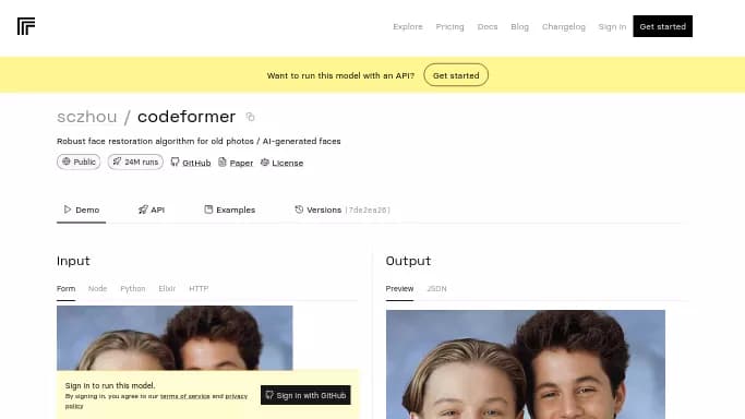 CodeFormer — бесплатная нейросеть   для редактирования изображений. 