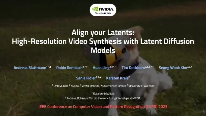 VideoLDM by Nvidia — бесплатная нейросеть  undefined. 