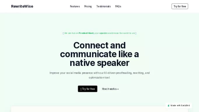 RewriteWise — бесплатная нейросеть   для SMM. Бесплатная версия с ограниченным функционалом, есть платные тарифы.