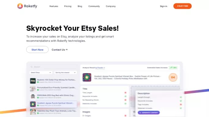 Roketfy — бесплатная нейросеть   для маркетинга. Бесплатная версия с ограниченным функционалом, есть платные тарифы.