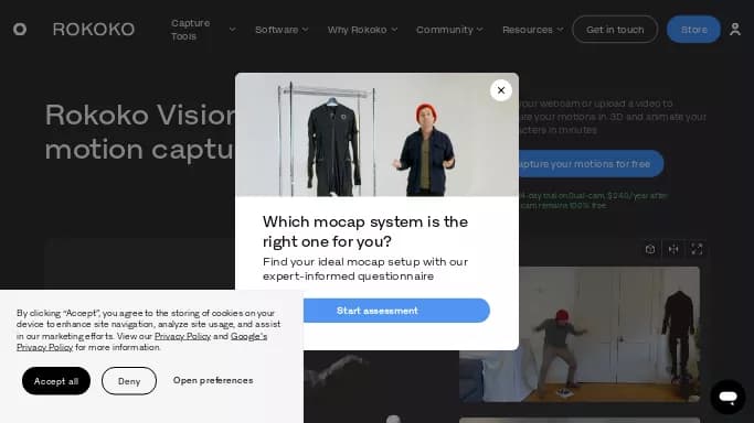 Rokoko Video — платная нейросеть   для создания видео,  для 3D и анимации,  в играх. 