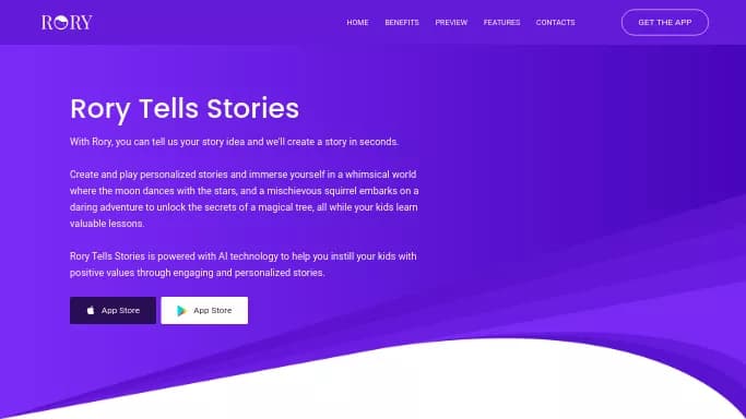 Rory — бесплатная нейросеть   для сторителлинга. Бесплатная версия с ограниченным функционалом, есть платные тарифы.