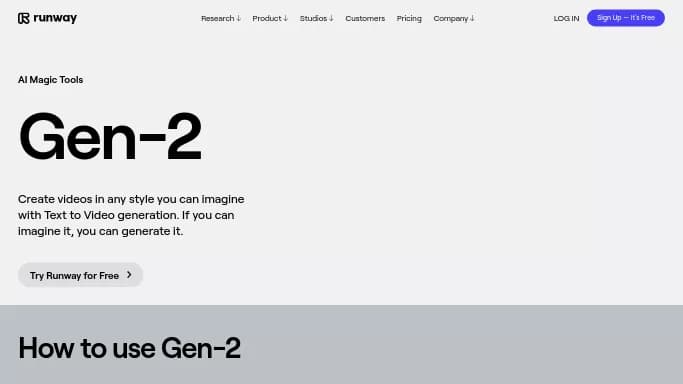 Gen-2 by Runway — платная нейросеть   для создания видео. 