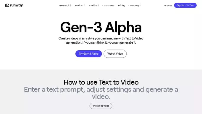 Gen-3 by Runway — платная нейросеть   для создания видео. 