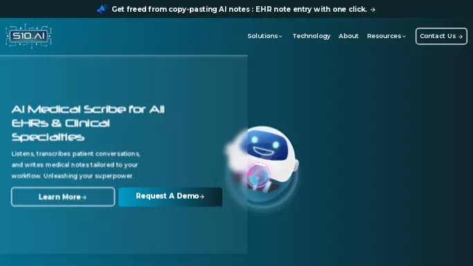S10.AI — платная нейросеть   в медицине,  для транскрибации аудио и видео,  для повышения продуктивности,  для помощи в образовании,  для научно-исследовательской деятельности. 