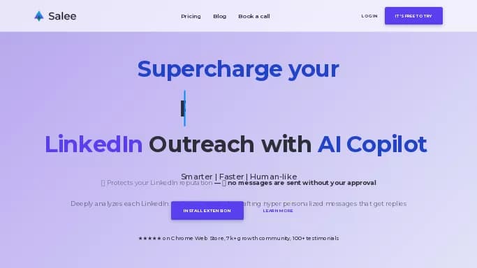 Salee — бесплатная нейросеть   для маркетинга. Бесплатная версия с ограниченным функционалом, есть платные тарифы.