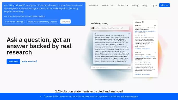 Scite.ai — платная нейросеть   для помощи в образовании,  для научно-исследовательской деятельности,  для поиска. Бесплатная версия с ограниченным функционалом, есть платные тарифы.