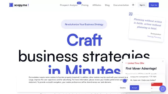 Scopy.me — бесплатная нейросеть   для маркетинга,  для повышения продуктивности. Бесплатная версия с ограниченным функционалом, есть платные тарифы.