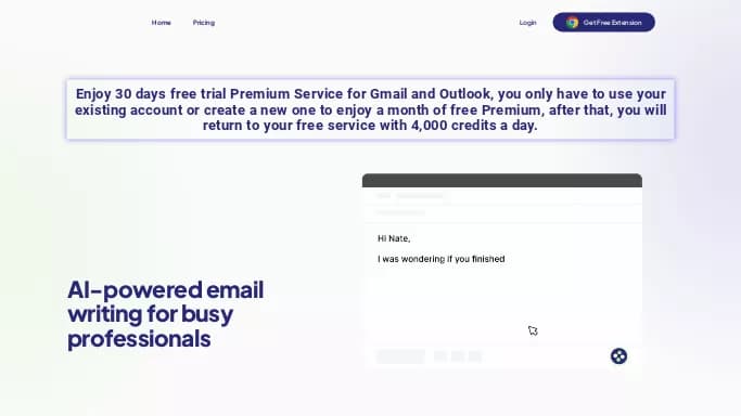 Scribbly — бесплатная нейросеть   для работы с электронной почтой,  для маркетинга. Бесплатная версия с ограниченным функционалом, есть платные тарифы.