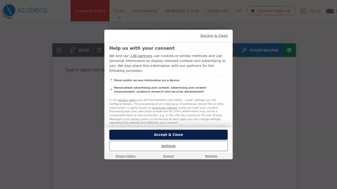 Scribens — бесплатная нейросеть   для помощи в образовании,  для копирайтинга. 