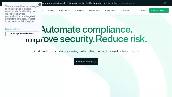 Secureframe — платная нейросеть   для маркетинга. 