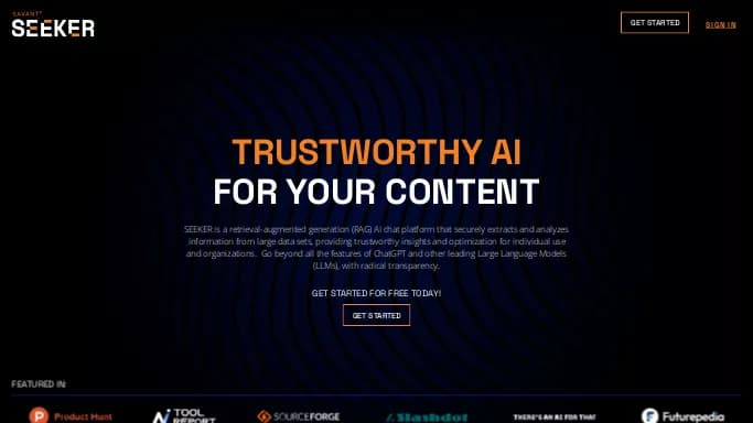 Seeker — бесплатная нейросеть   для помощи в образовании,  для научно-исследовательской деятельности,  — чат-бот. Бесплатная версия с ограниченным функционалом, есть платные тарифы.