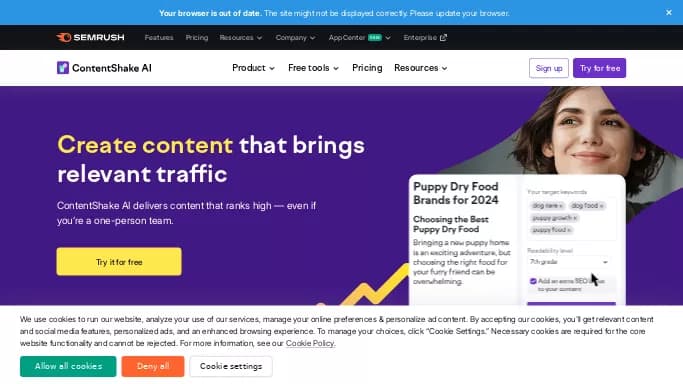 ContentShake AI — платная нейросеть   для написания текста,  для копирайтинга. 
