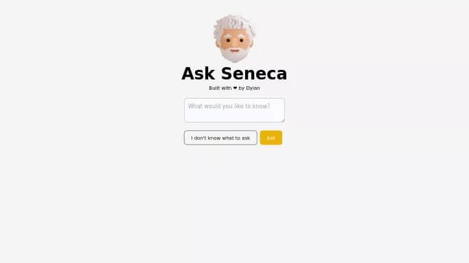Ask Seneca — бесплатная нейросеть   для повышения продуктивности, для помощи в автоматизации. 