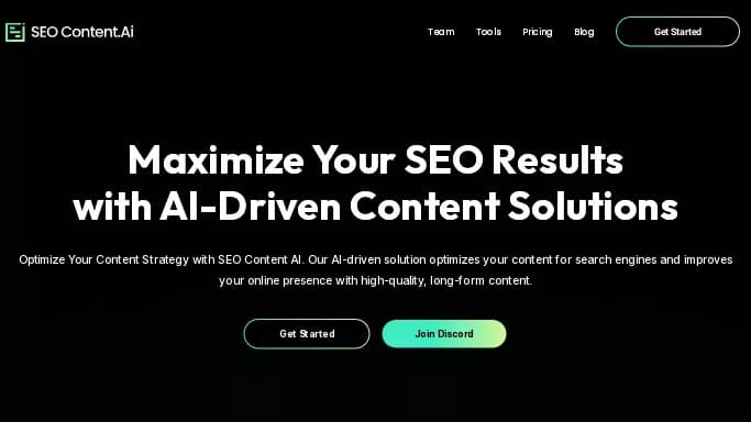 SEO Content AI — бесплатная нейросеть   для копирайтинга,  для маркетинга. Бесплатная версия с ограниченным функционалом, есть платные тарифы.