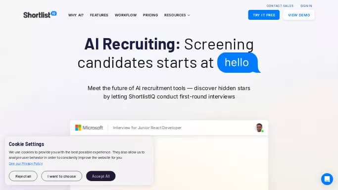 ShortlistIQ — платная нейросеть   помогающие в управлении персоналом,  — чат-бот. 