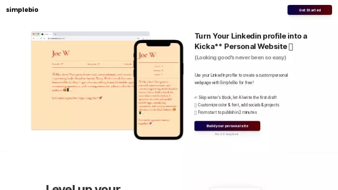 Simplebio — бесплатная нейросеть   для SMM. 