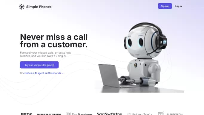 Simple Phones — бесплатная нейросеть   для маркетинга, , автономные ИИ (AGI). Бесплатная версия с ограниченным функционалом, есть платные тарифы.