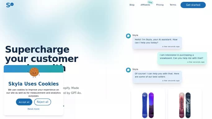 Skyla — бесплатная нейросеть   — чат-бот. Бесплатная версия с ограниченным функционалом, есть платные тарифы.