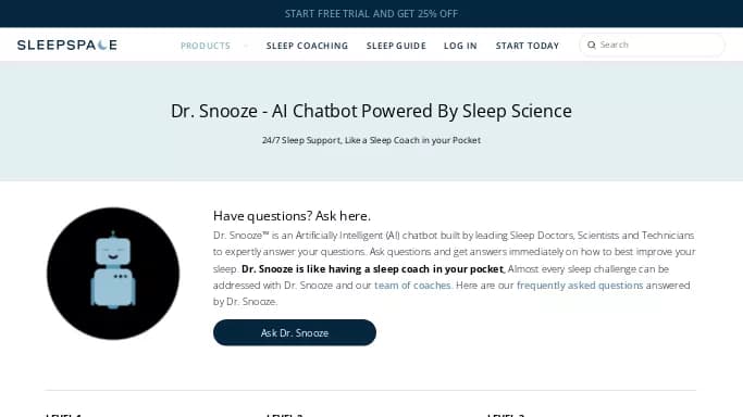 Dr. Snooze — платная нейросеть   в медицине. 