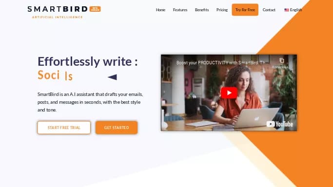 SmartBird — платная нейросеть   для копирайтинга. 