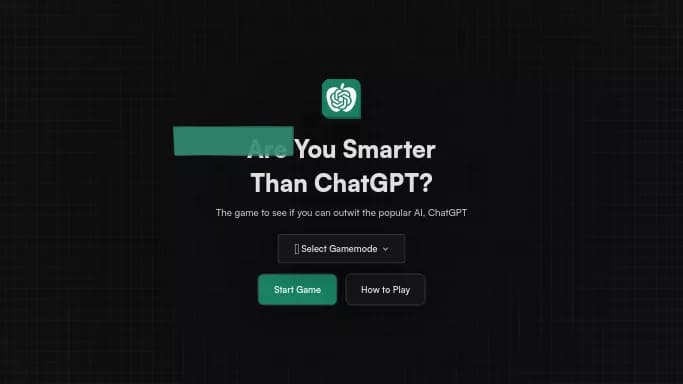 Are You Smarter Than ChatGPT — бесплатная нейросеть   для развлечений,  в играх. 