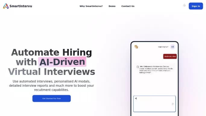 SmartIntervu — бесплатная нейросеть   помогающие в управлении персоналом. Бесплатная версия с ограниченным функционалом, есть платные тарифы.