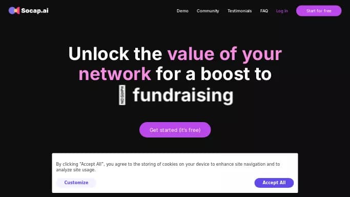 Socap.ai — платная нейросеть   для маркетинга. 