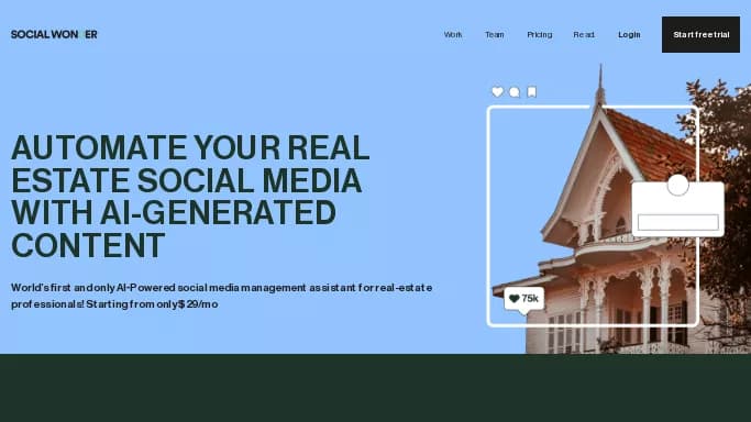 Social Wonder — платная нейросеть   для SMM. Бесплатная версия с ограниченным функционалом, есть платные тарифы.