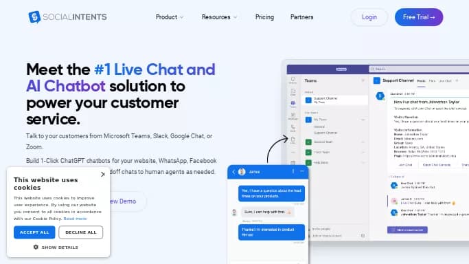 Social Intents — платная нейросеть   для маркетинга. Бесплатная версия с ограниченным функционалом, есть платные тарифы.