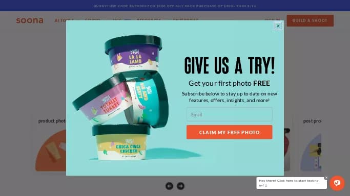 Soona — платная нейросеть   для маркетинга,  для редактирования изображений. Бесплатная версия с ограниченным функционалом, есть платные тарифы.