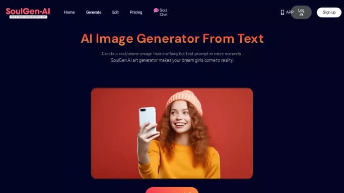 SoulGen AI — платная нейросеть   для создания изображений. Бесплатная версия с ограниченным функционалом, есть платные тарифы.