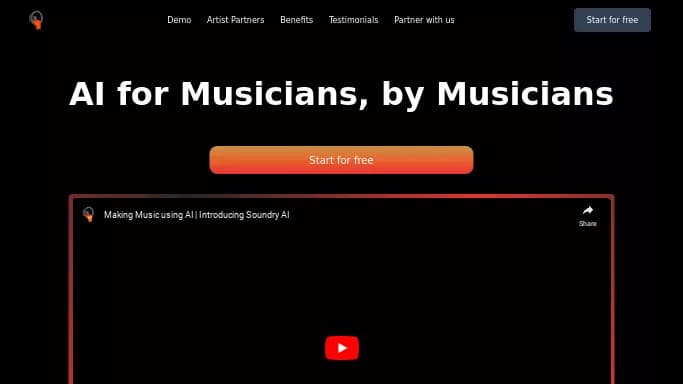 Soundry AI — бесплатная нейросеть   для создания музыки. 