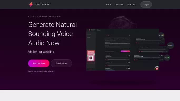 SpeechEasy — бесплатная нейросеть   для создания голоса. Бесплатная версия с ограниченным функционалом, есть платные тарифы.
