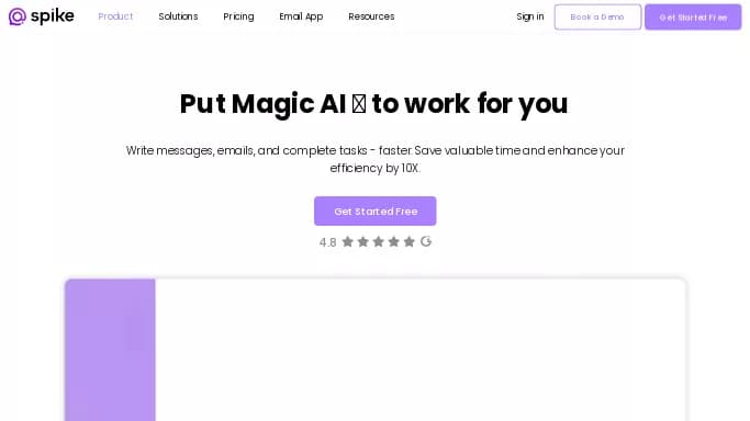 MagicAI by Spike — бесплатная нейросеть   для написания текста. Бесплатная версия с ограниченным функционалом, есть платные тарифы.