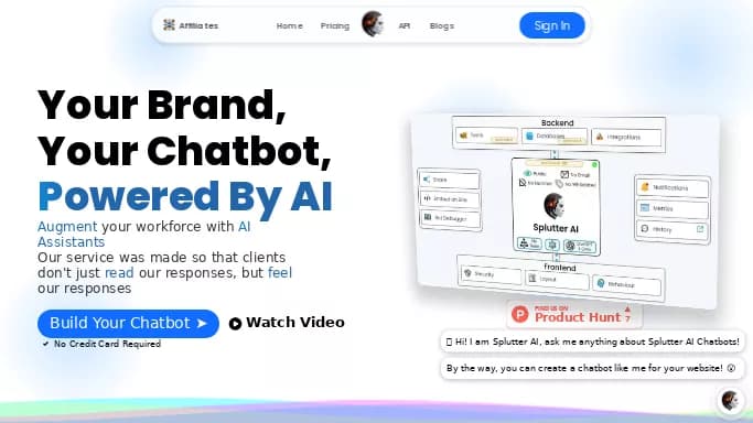 Splutter AI — бесплатная нейросеть   — чат-бот,  для разработки программного обеспечения. Бесплатная версия с ограниченным функционалом, есть платные тарифы.