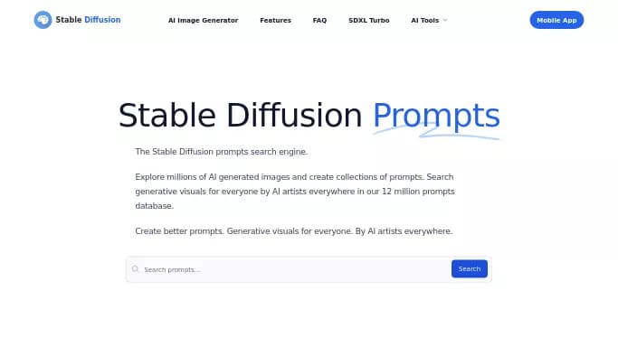 Prompt Data Base SD — бесплатная нейросеть   для генерации промптов. 
