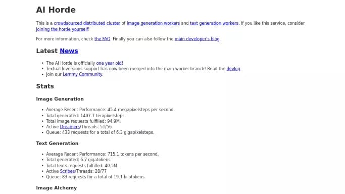 Stable Horde — бесплатная нейросеть   для создания изображений. 