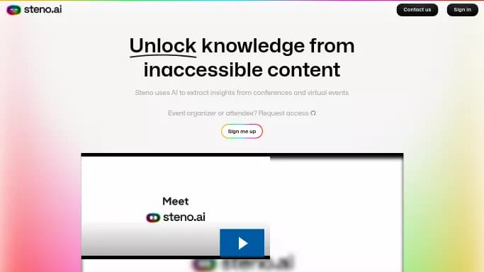 Steno — бесплатная нейросеть   для повышения продуктивности,  для транскрибации аудио и видео,  для помощи в образовании. 