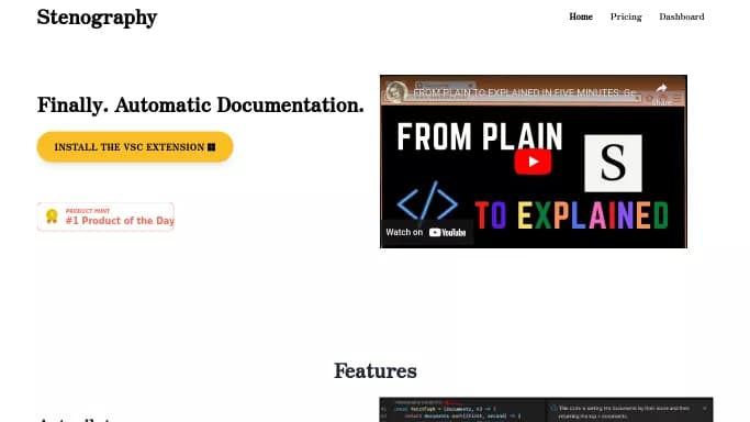 Stenography AI — платная нейросеть   для разработки программного обеспечения. Бесплатная версия с ограниченным функционалом, есть платные тарифы.