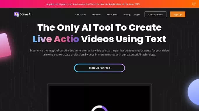 Steve AI — бесплатная нейросеть   для SMM,  для создания видео. Бесплатная версия с ограниченным функционалом, есть платные тарифы.
