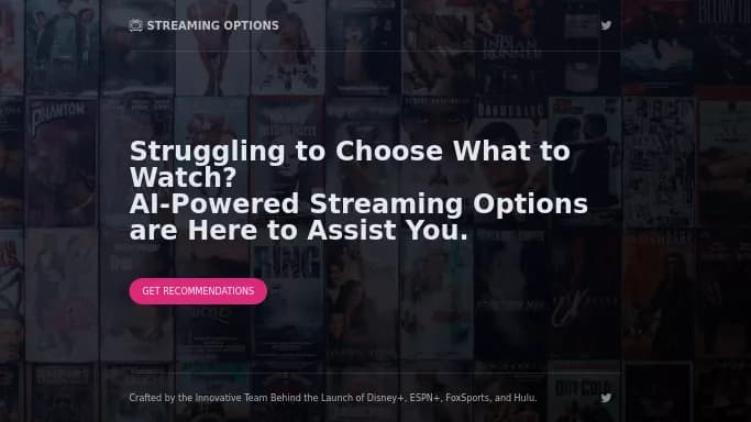 Streaming Options — бесплатная нейросеть   для повышения продуктивности. 