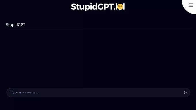 StupidGPT — бесплатная нейросеть   — чат-бот,  для развлечений. 